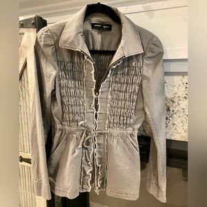 Nanette Lepore Hip Length Grey Jacket